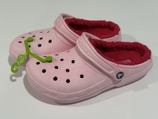 Crocs Classic Lined Watercolor Marbled Clog Powder Pink Swirl Size M6/W8 - NEW