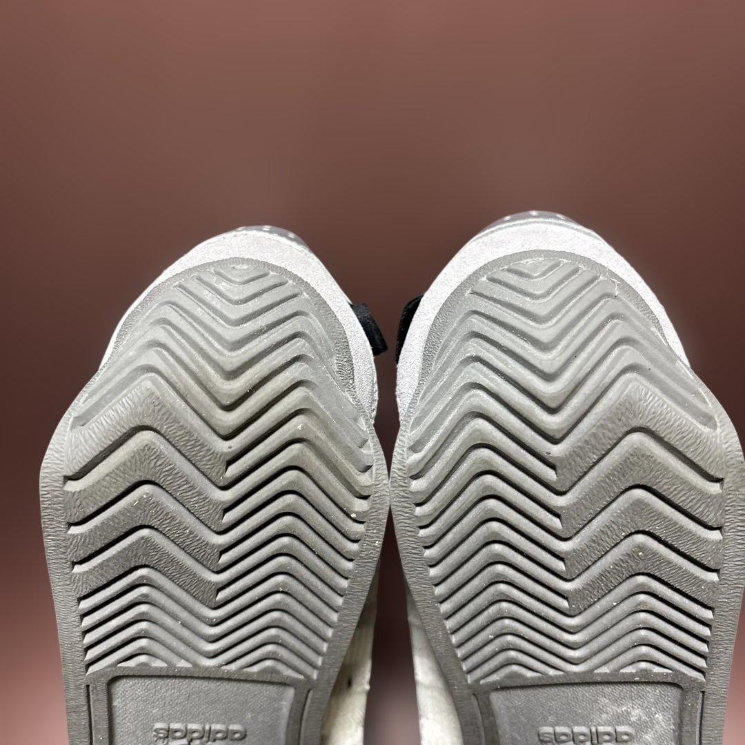 adidas S.F.T.M. Sneakers Gray/White/Black Suede Synthetic Laces Used thumbnail 5