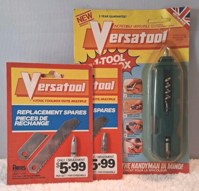 #ad #ad Vintage 1987 Versatool England Made PARRS Products 12 Uses W 2 Replacement Pcs. $25.59