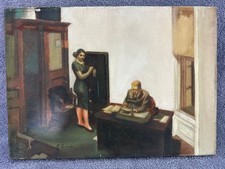 EDWARD HOPPER quadro olio su tela firmato timbrato vintage