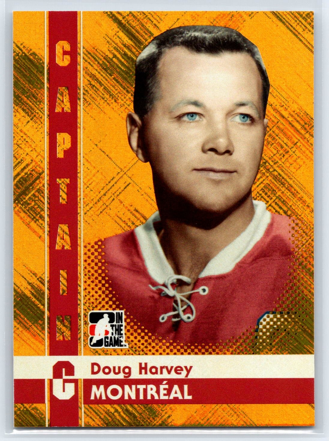2011-12 In The Game Captain-C Doug Harvey Gold Parallel #/50 Canadiens #27
