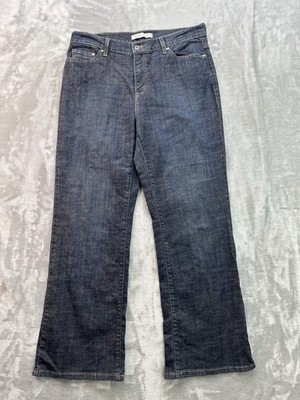 Levis 512 Jeans Y2K Womens Sz 14 Short Blue Perfectly Slimming Bootcut Dark Boho