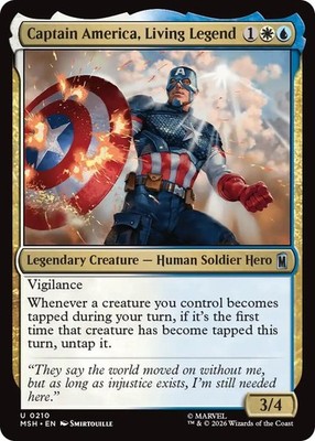 NM - Captain America, Living LegendMSH - 210Marvel Super Heroes