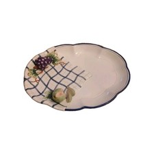 BELLA CASA By Ganz Piatto decorativo vintage 3D FRUTTA 14", 