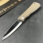 Gerber Mansfield Tan Micarta Handle D2 Steel Slip Joint Folding EDC Pocket Knife