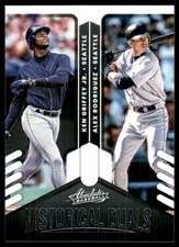 2022 Absolute Historical Duals Retail Alex Rodriguez/Ken Griffey Jr. #3