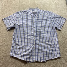 Ariat Pro Series Shirt Mens XL Plaid Short Sleeve Button Down Western Preppy