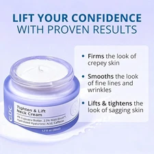 1/2/3GDO Tighten and Lift Neck Cream Firming Anti-Aging 1.7oz- Clinically Tested