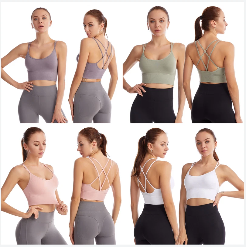 23XL Plus Size Compression Sport Bra For Women Sportswear Soft Seamless Bralette - Image 4 of 4