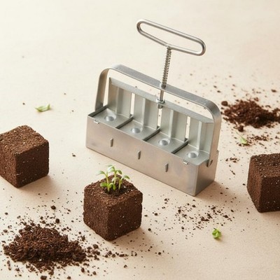4 Zellen Bodenblockformer Ergonomisches Design Mini Bodenblockformer Schwerlast