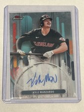 2025 Topps Finest - Finest Autographs Kyle Manzardo #FA-KM (AU)