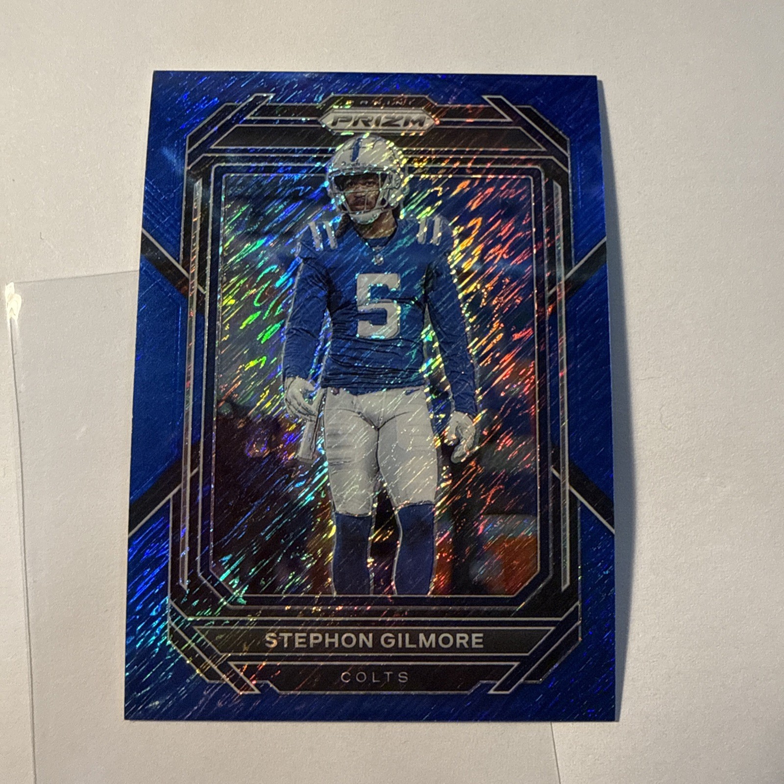 2022 Panini Prizm Stephon Gilmore #/25 Blue Shimmer #128 Indianapolis Colts