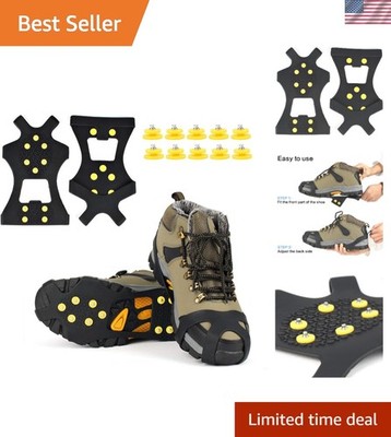 Ice & Snow Grip Cleats - Traction Spikes for Shoes and Boots