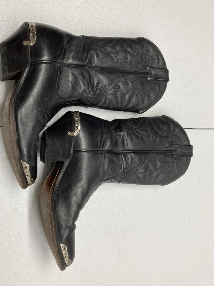 Boulet Boots Womens Size 9 Black Western Cowboy Pointed Toe Canada - Image 4 of 4