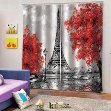 Unforgettable scenery on the street Printing 3D Blockout Curtains Fabric Window