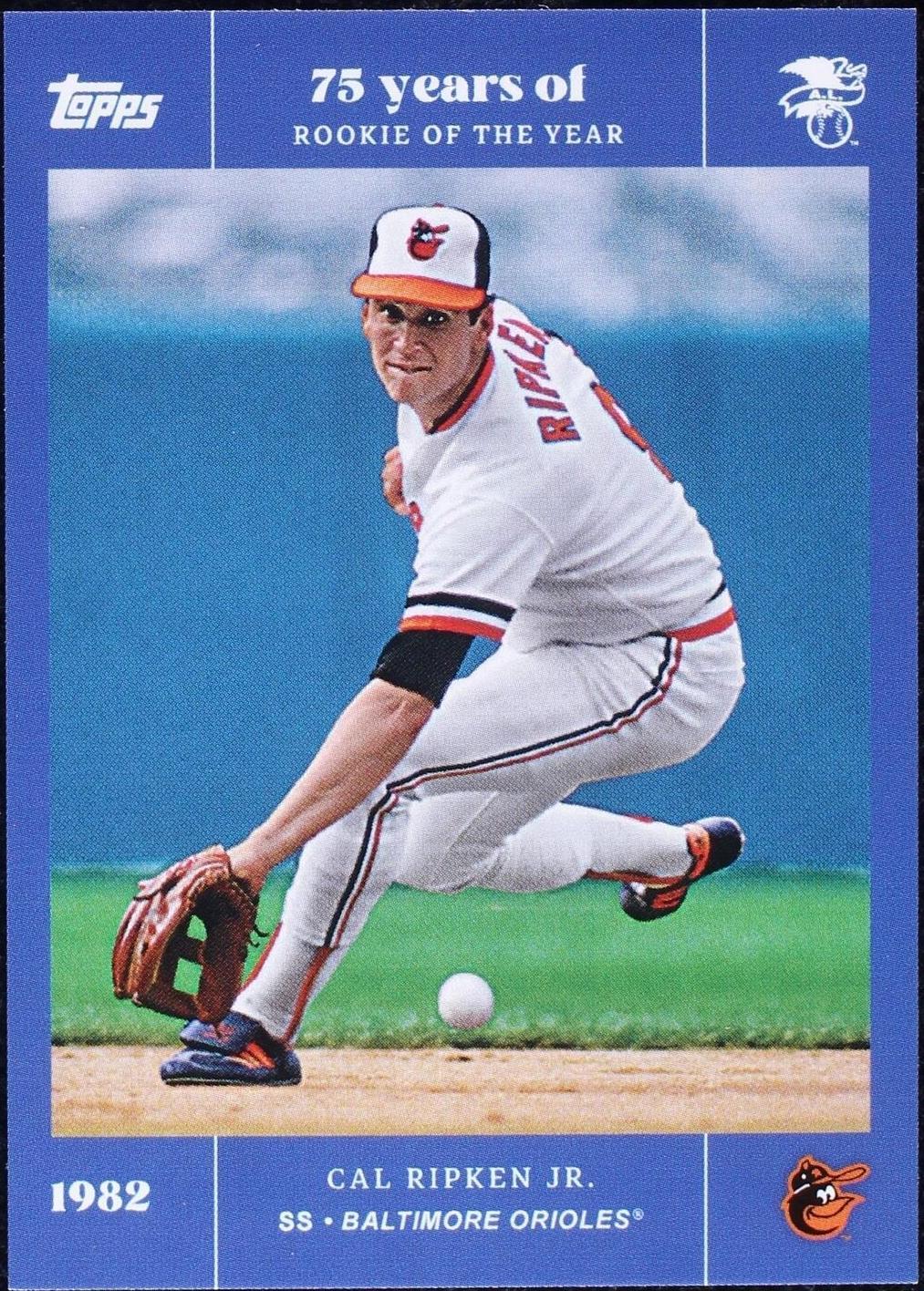 2022 Topps MLB Rookie of the Year 75th Anniversary - Cal Ripken #21 ...