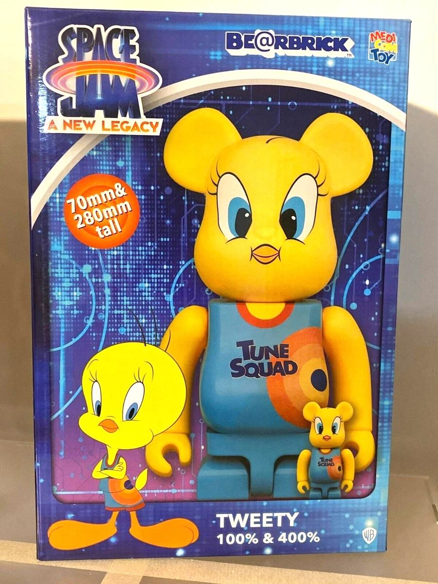 BE@RBRICK TWEETY 100% & 400%(SPACE JAM) MEDICOM TOY bearbrick