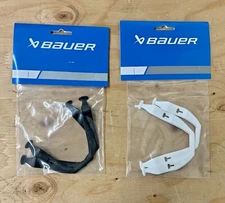 Bauer Hyperlite Hockey Helmet Replacement Ear Loops | Black White Slings Loop