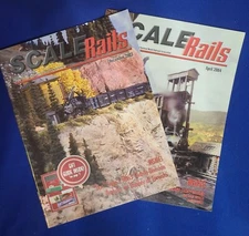 SCALE RAILS MAGAZINE Lot of 2 (2003-2004) Natl Model Railroad Assoc / LN