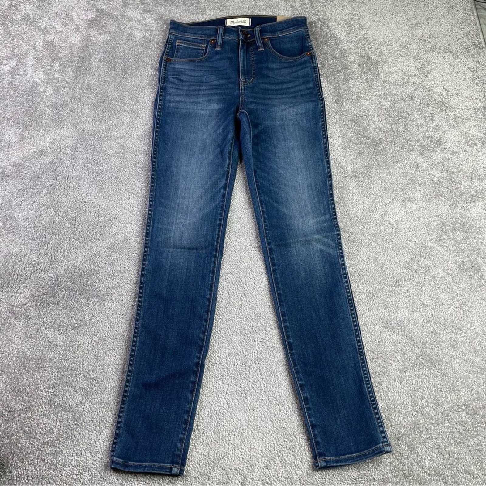 Madewell Jeans Women's 26 Blue Skinny High Rise Dark Denim Preppy Stretch G7391