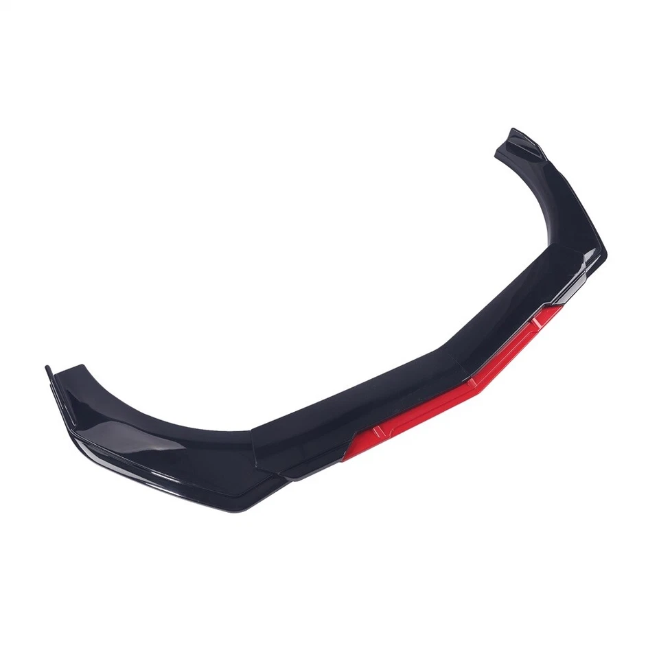 Glossy Black Front Bumper Red Lip Splitter Spoiler For Dodge Charger SRT SXT RT Foto 4 de 4