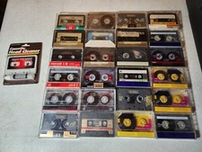 NEW AUDIO CASSETTE HEAD CLEANER and 24 USED/ SELLING AS BLANK cassettes