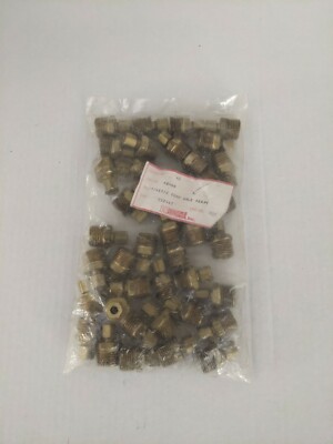 40 Pcs 1/4'' OD x 1/2'' Male Thread Brass Compression Strt. Ftg Holyoke #68-48 NEW