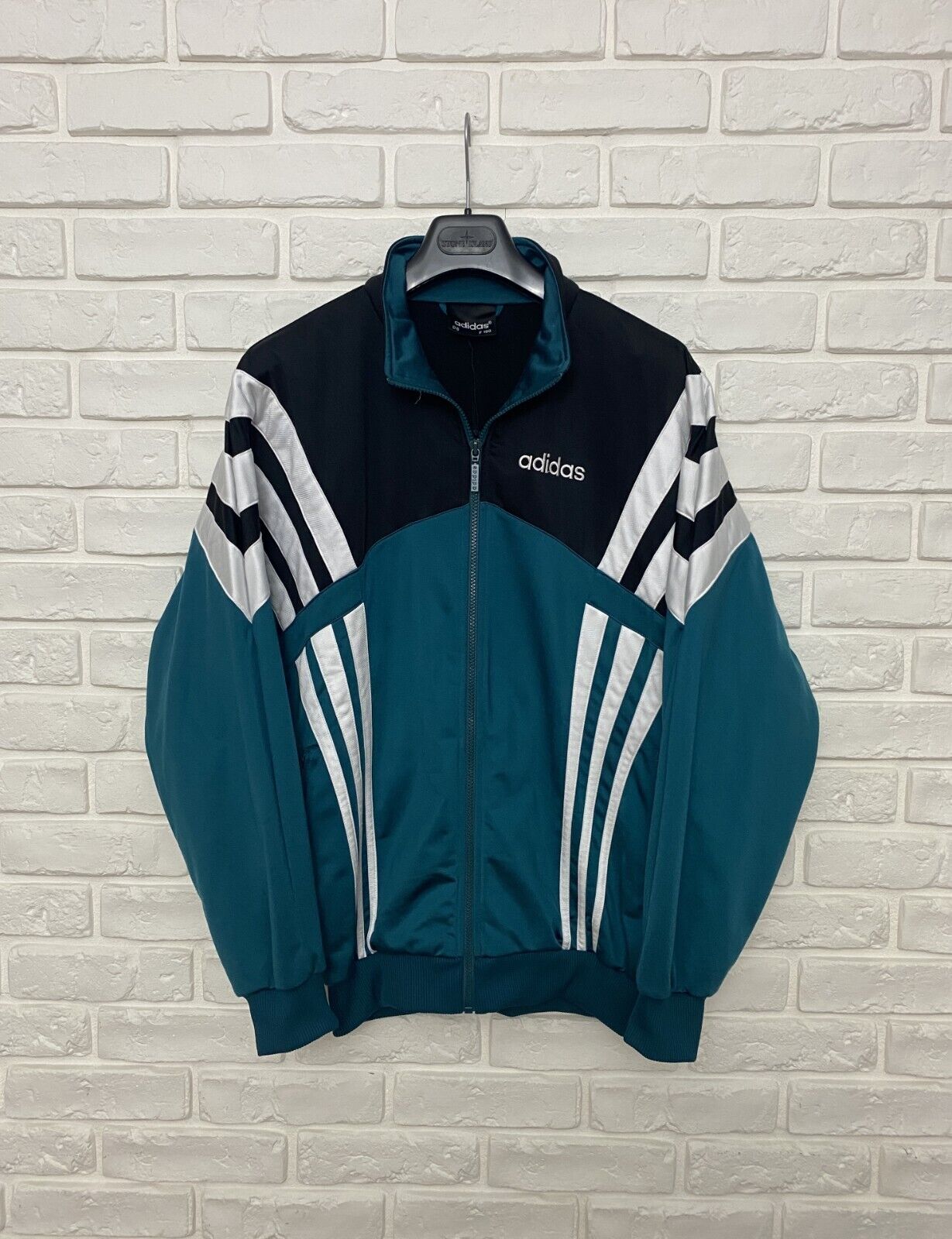 Vintage 90s 00s Adidas Retro Track Jacket Top Full Zip Size M | eBay