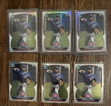 2023 Bowman Jefferson Rojas CHROME 1st MOJO And Base Lot- Chicago Cubs