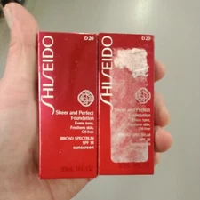 Brand New Shiseido Sheer and Perfect Foundation - 2/ D20 - SPF 18 - 1 OZ