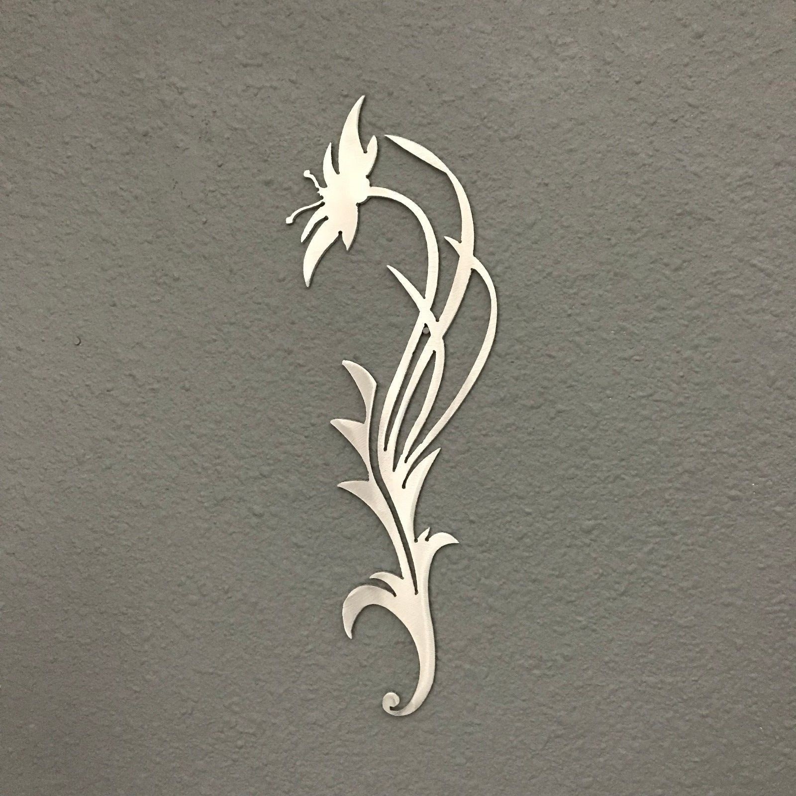 Flower Accent ALUMINUM Metal Wall Art Decoration Skilwerx Modern Floral 12