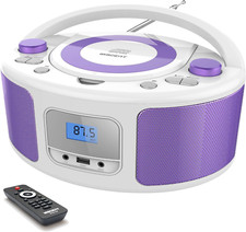 CD Radio Portable CD Player Boombox with Bluetooth,Fm Radio,Remote Control,Usb I