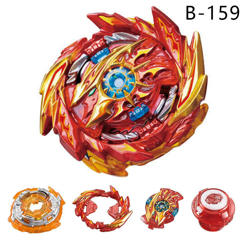 New Beyblade B155+B156+B159+B160 Super Hyperion+King Helios+Master