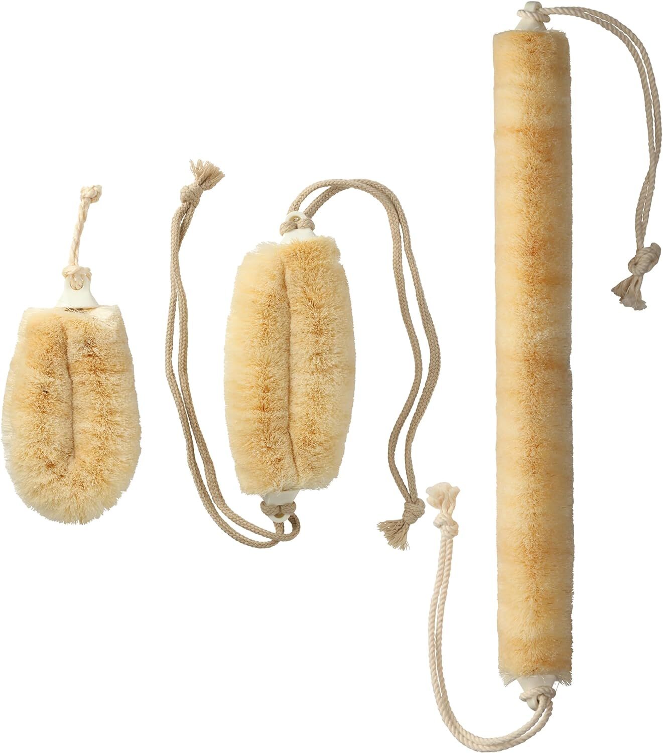 Japanisches Tawashi Badepeeling – Weiche Sisal-Bürste Mit Seilgriff Für Die Körperpflege
