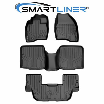 SMARTLINER Custom Fit Floor Mats 3 Row Liner Set OEM TPE 2015-2016 Ford Explorer