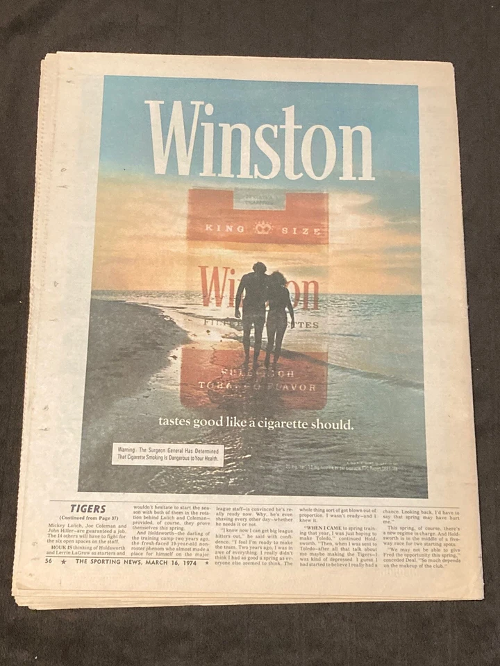 The Sporting News March 16, 1974 - Dave Schultz Philadelphia Flyers NHL Hockey - Image 4 of 4