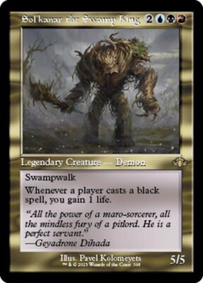 Retro SOL'KANAR THE SWAMP KING mtg NM-M Dominaria Remastered 1 Rare