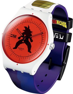 Dragon Ball Z VEGETA SWATCH Wrist Watch Vegeta x Swatch SUOZ348