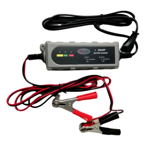 12V 1A Car Truck Boat Battery Charger with CE Clamp Cables - Picture 1 of 4