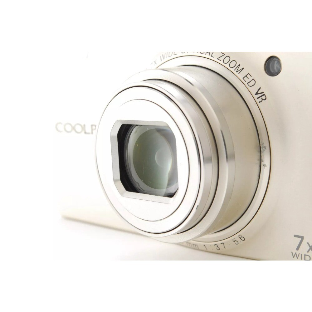 Silver Nikon COOLPIX S6000 14.2 MP 7x Zoom Compact Digital Camera