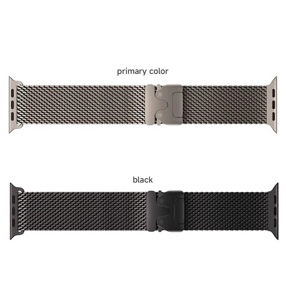 Pulseira de titânio milanesa para Apple Watch Ultra 3 11 10 9 8 7 44/46/49 mm - Imagem 3 de 4