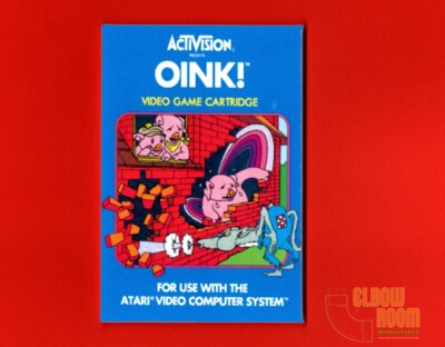 Atari 2600 Oink! Activision box art 2x3'' fridge/locker magnet VCS