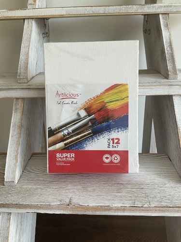Canvas Panels 12 Pack - 5 Inch X 7 Super Value Pack- Artist Boards ...