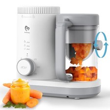 Baby Food Maker Processor Blender Steamer with Reversible Basket Easy Clean