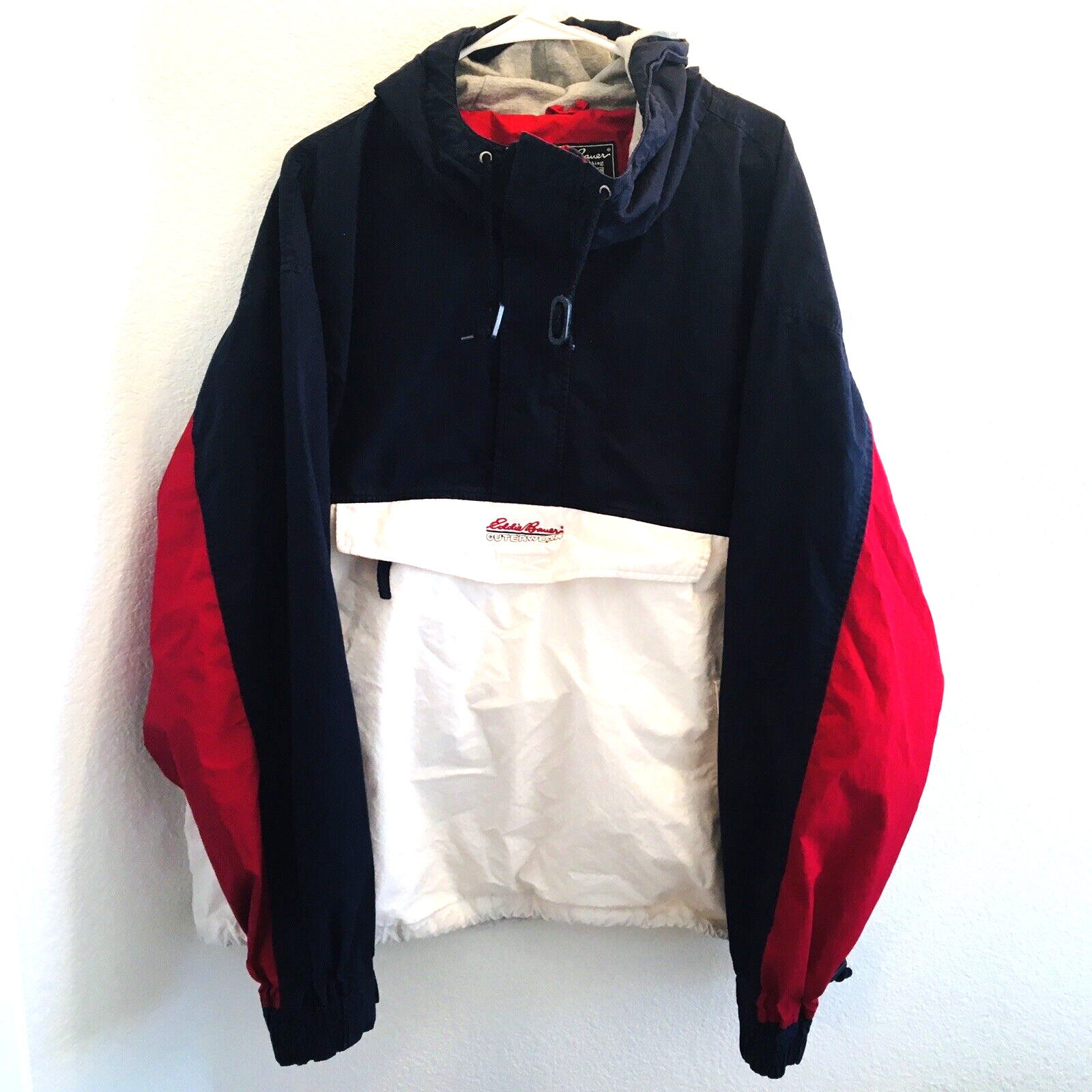 VTG Eddie Bauer Jacket Pullover Softshell Hooded … - image 4