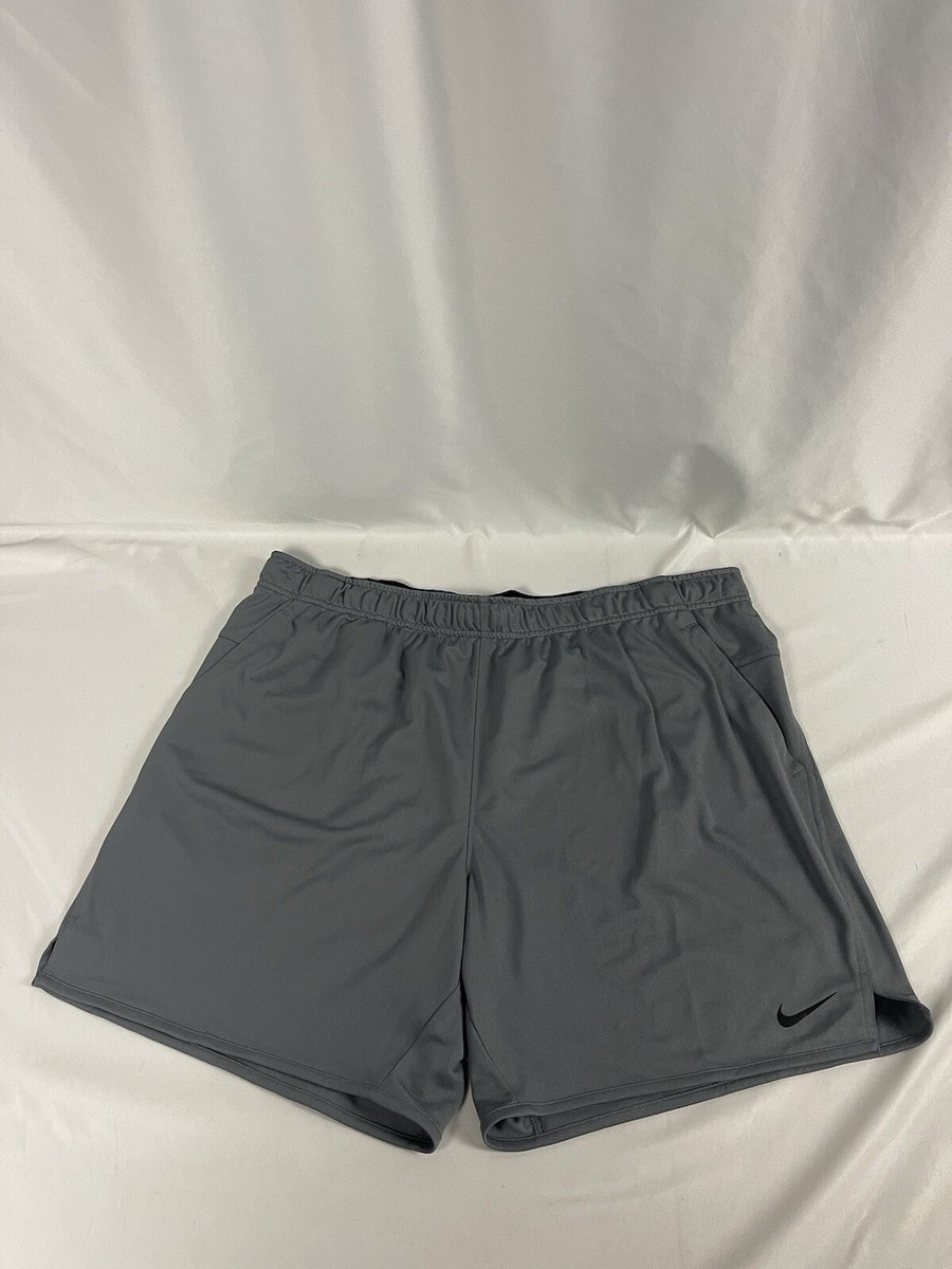 grey nike woven shorts