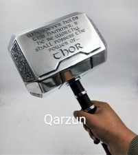 Replica Scale Movie Power of Thor Mini Hammer Metal MCU Thor Mjolnir Cosplay