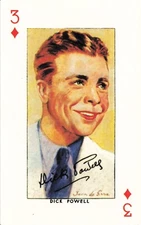 DICK POWELL Star of the Silver Screen Hollywood Single Swap Playing Card