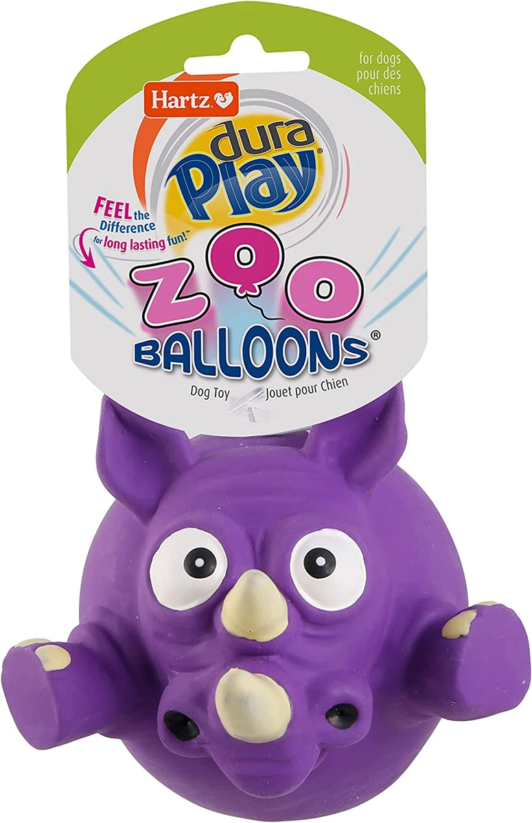 Hartz Dura Play Zoo Balloons Squeaky Latex Dog eBay