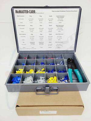 McMaster-Carr Fully Insulated 490 Piece Terminal and Splice Assortment 7123K1